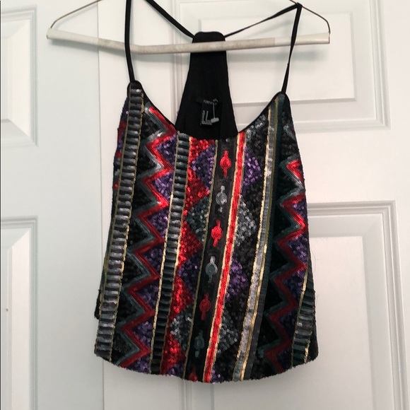 Forever 21 Tops - Turn up Crop Top!Look like the Ultimate Disco Ball